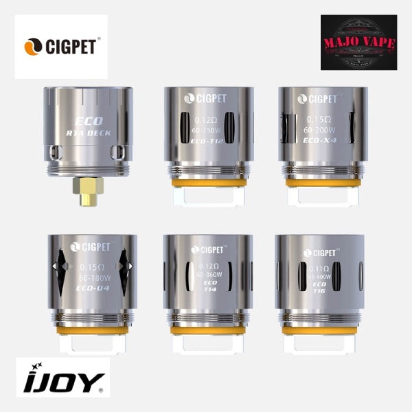 CIGPET Replacement Coils For ECO12 Tank 3 in Pack