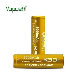 VapCell K30 18650 3000mAh 15A Battery 1pcs