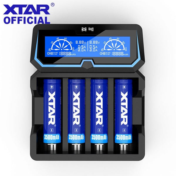 Xtar X4 4-slot Fast Charger with LCD Screen Au Plug